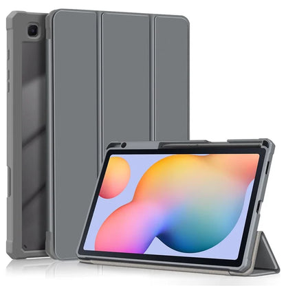 For Samsung Galaxy Tab S6 Lite (2020) P610 P615 / (2022) P613 P619 / (2024) P620 P625 Case Tri-fold Stand PU Leather Smart Cover