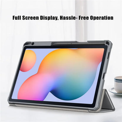 For Samsung Galaxy Tab S6 Lite (2020) P610 P615 / (2022) P613 P619 / (2024) P620 P625 Case Tri-fold Stand PU Leather Smart Cover