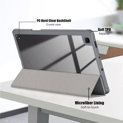 For Samsung Galaxy Tab S6 Lite (2020) P610 P615 / (2022) P613 P619 / (2024) P620 P625 Case Tri-fold Stand PU Leather Smart Cover