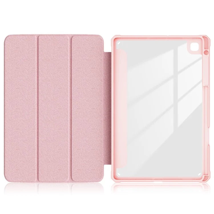 For Samsung Galaxy Tab S6 Lite (2020) P610 P615 / (2022) P613 P619 / (2024) P620 P625 Case Tri-fold Stand PU Leather Smart Cover