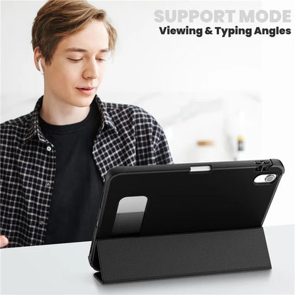 For iPad 10.9 (2022) Leather Case Tablet Stand Cover with Auto Wake / Sleep