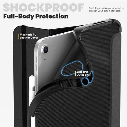 For iPad 10.9 (2022) Leather Case Tablet Stand Cover with Auto Wake / Sleep