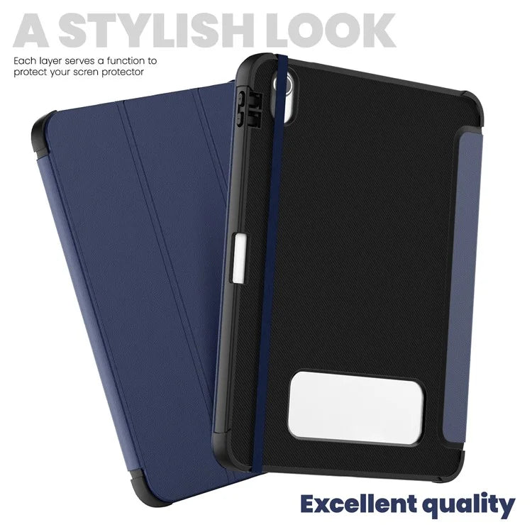 For iPad 10.9 (2022) Leather Case Tablet Stand Cover with Auto Wake / Sleep