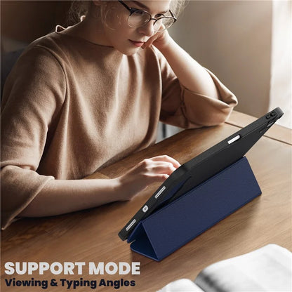 For iPad 10.9 (2022) Leather Case Tablet Stand Cover with Auto Wake / Sleep