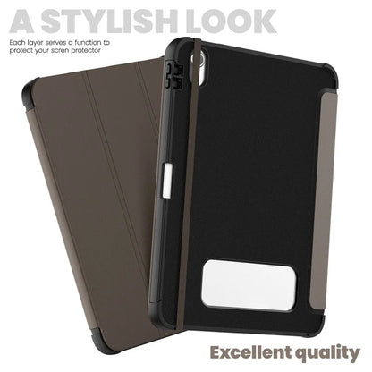 For iPad 10.9 (2022) Leather Case Tablet Stand Cover with Auto Wake / Sleep