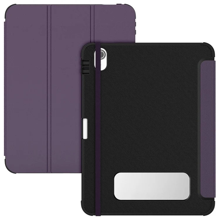 For iPad 10.9 (2022) Leather Case Tablet Stand Cover with Auto Wake / Sleep