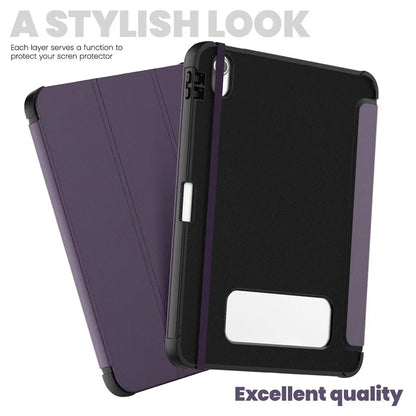 For iPad 10.9 (2022) Leather Case Tablet Stand Cover with Auto Wake / Sleep