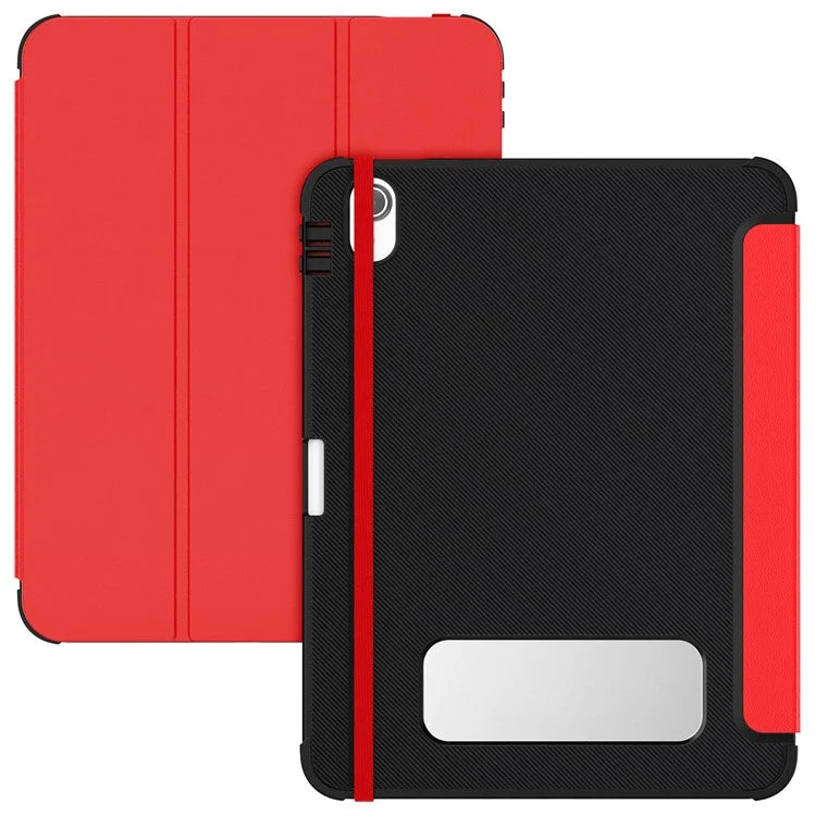 For iPad 10.9 (2022) Leather Case Tablet Stand Cover with Auto Wake / Sleep