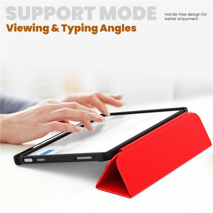 For iPad 10.9 (2022) Leather Case Tablet Stand Cover with Auto Wake / Sleep
