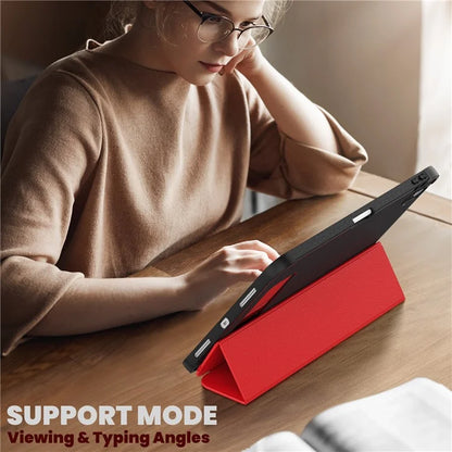 For iPad 10.9 (2022) Leather Case Tablet Stand Cover with Auto Wake / Sleep