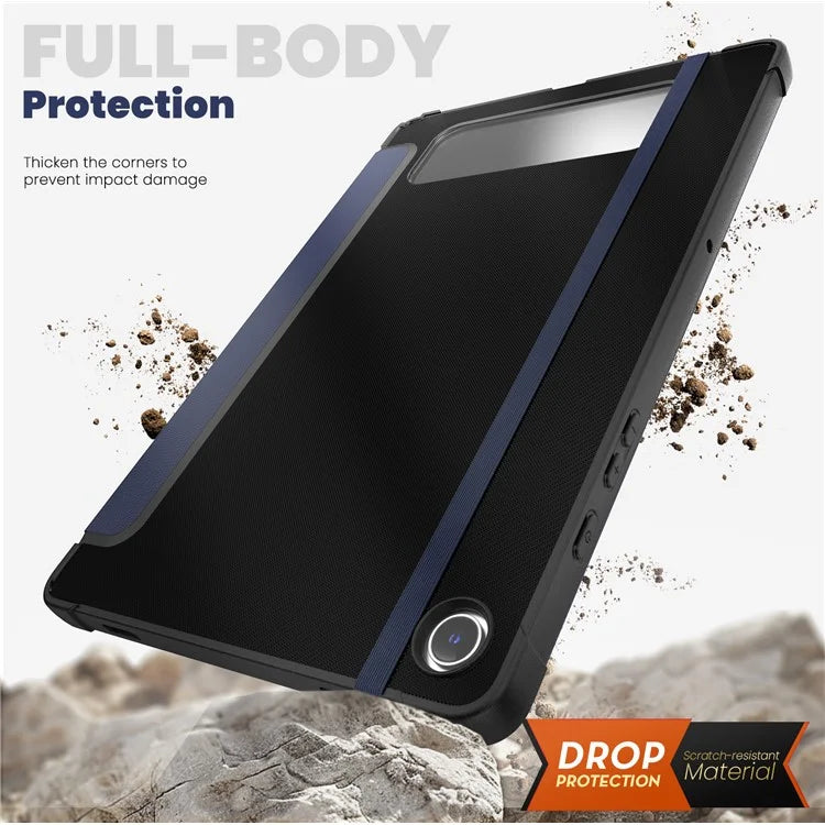 For Samsung Galaxy Tab A9+ SM-X210 / X216 / X218 Case Leather+TPU Stand Tablet Cover with Auto Wake / Sleep