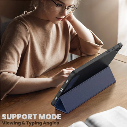 For Samsung Galaxy Tab A9+ SM-X210 / X216 / X218 Case Leather+TPU Stand Tablet Cover with Auto Wake / Sleep