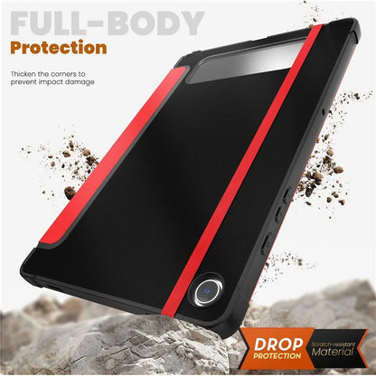 For Samsung Galaxy Tab A9+ SM-X210 / X216 / X218 Case Leather+TPU Stand Tablet Cover with Auto Wake / Sleep