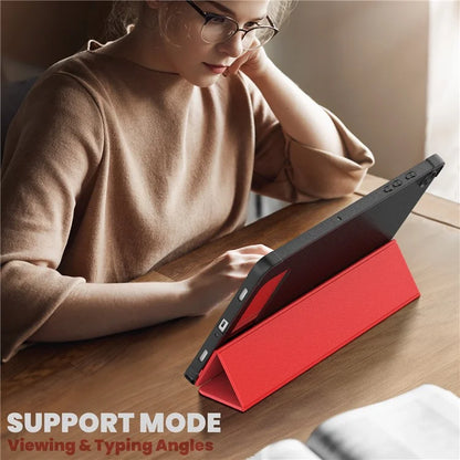 For Samsung Galaxy Tab A9+ SM-X210 / X216 / X218 Case Leather+TPU Stand Tablet Cover with Auto Wake / Sleep