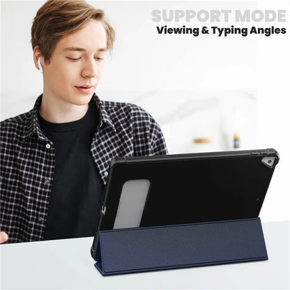 For iPad 10.2 (2021) / (2019) / (2020) / iPad Pro 10.5-inch (2017) / Air 10.5 inch (2019) Leather Case Tablet Cover with Auto Wake / Sleep