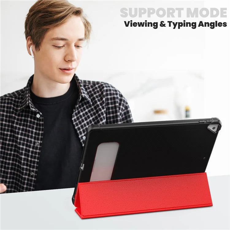 For iPad 10.2 (2021) / (2019) / (2020) / iPad Pro 10.5-inch (2017) / Air 10.5 inch (2019) Leather Case Tablet Cover with Auto Wake / Sleep