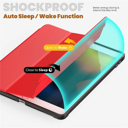 For iPad 10.2 (2021) / (2019) / (2020) / iPad Pro 10.5-inch (2017) / Air 10.5 inch (2019) Leather Case Tablet Cover with Auto Wake / Sleep