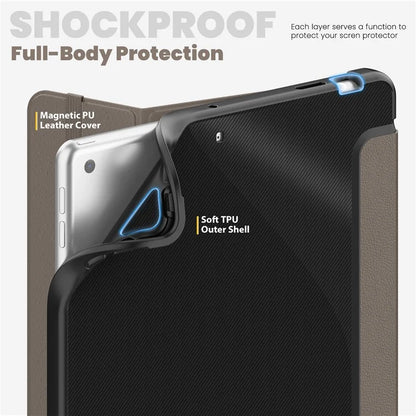 For iPad 10.2 (2021) / (2019) / (2020) / iPad Pro 10.5-inch (2017) / Air 10.5 inch (2019) Leather Case Tablet Cover with Auto Wake / Sleep