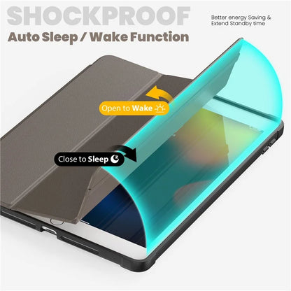 For iPad 10.2 (2021) / (2019) / (2020) / iPad Pro 10.5-inch (2017) / Air 10.5 inch (2019) Leather Case Tablet Cover with Auto Wake / Sleep