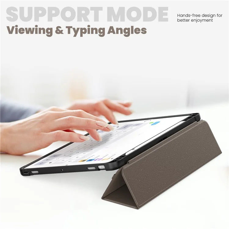 For iPad 10.2 (2021) / (2019) / (2020) / iPad Pro 10.5-inch (2017) / Air 10.5 inch (2019) Leather Case Tablet Cover with Auto Wake / Sleep