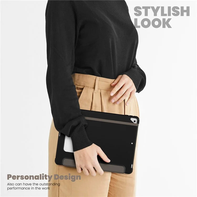 For iPad 10.2 (2021) / (2019) / (2020) / iPad Pro 10.5-inch (2017) / Air 10.5 inch (2019) Leather Case Tablet Cover with Auto Wake / Sleep