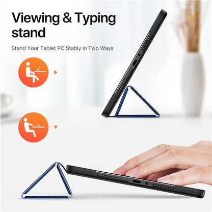 DUX DUCIS Domo Series for Xiaomi Redmi Pad Pro / Redmi Pad Pro 5G / Poco Pad Tablet Case Tri-Fold Stand Leather Shell with Pencil Holder