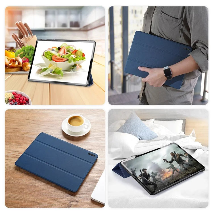 DUX DUCIS Domo Series for Xiaomi Redmi Pad Pro / Redmi Pad Pro 5G / Poco Pad Tablet Case Tri-Fold Stand Leather Shell with Pencil Holder