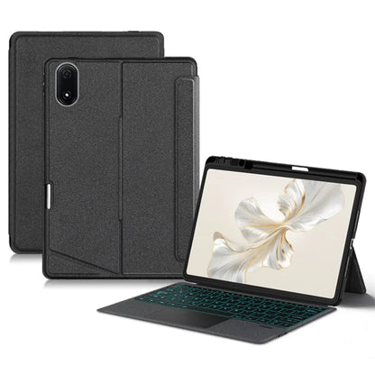 For Honor Pad 9 Pro Case Stand Leather Tablet Cover with Backlight Bluetooth Keyboard