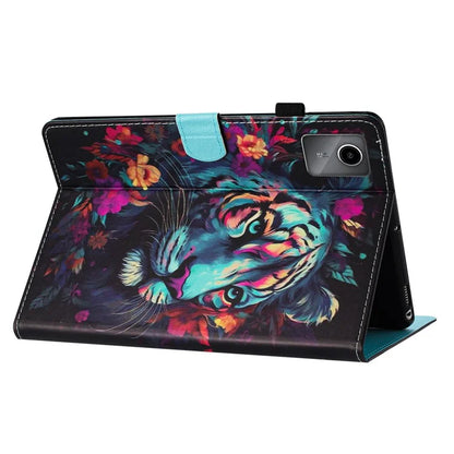 For Lenovo Tab M11 / Xiaoxin Pad 11 2024 PU Leather Case Pattern Tablet Stand Cover with Card Slots