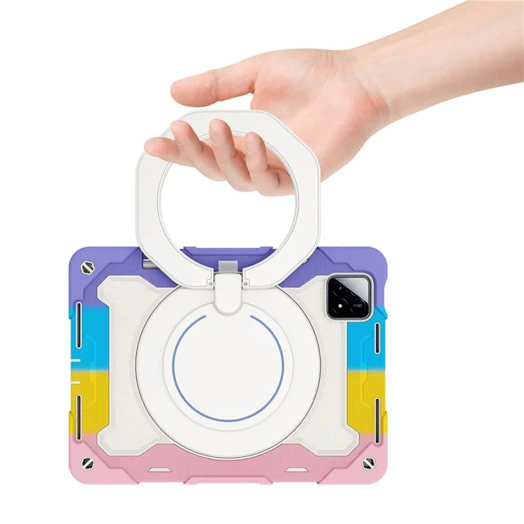 For Xiaomi Pad 6S Pro 12.4 Anti-drop Tablet Case PC+Silicone Cover with Kickstand