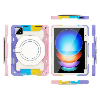 For Xiaomi Pad 6S Pro 12.4 Anti-drop Tablet Case PC+Silicone Cover with Kickstand