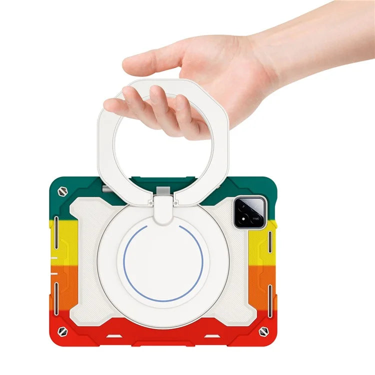 For Xiaomi Pad 6S Pro 12.4 Anti-drop Tablet Case PC+Silicone Cover with Kickstand