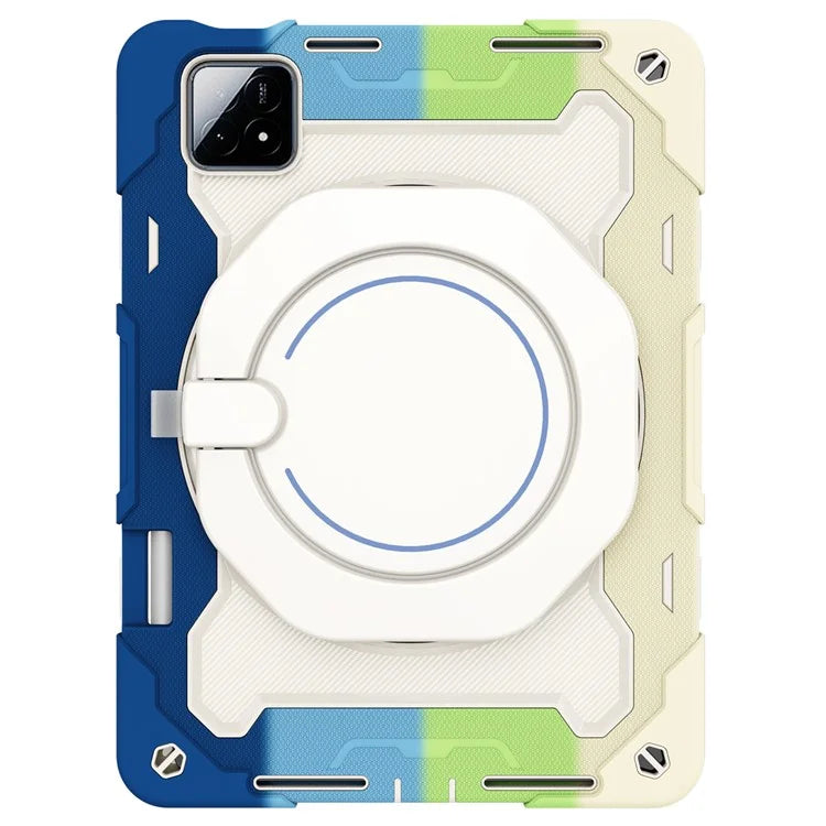 For Xiaomi Pad 6S Pro 12.4 Anti-drop Tablet Case PC+Silicone Cover with Kickstand