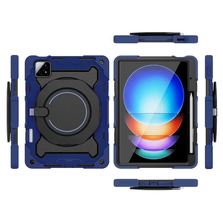 For Xiaomi Pad 6S Pro 12.4 Anti-drop Tablet Case PC+Silicone Cover with Kickstand