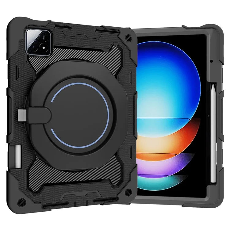 For Xiaomi Pad 6S Pro 12.4 Anti-drop Tablet Case PC+Silicone Cover with Kickstand