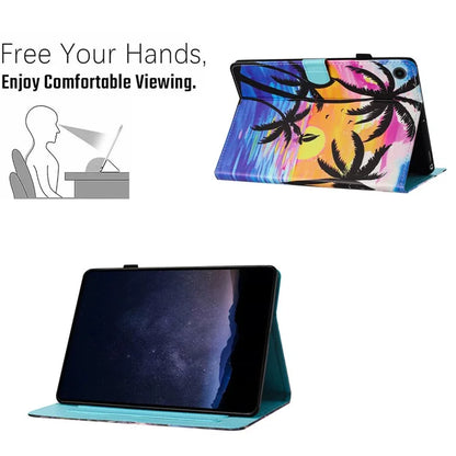 For Samsung Galaxy Tab A9 Wholesale Tablet Stand Cover PU Leather Shell Pattern Case with Card Slots