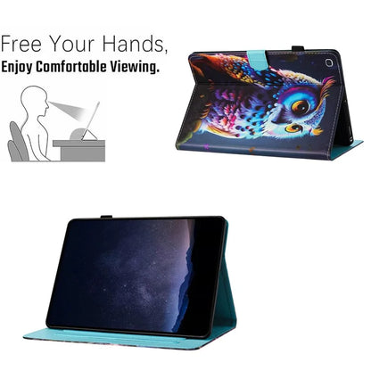 For Samsung Galaxy Tab S6 Lite (2024) / (2022) / (2020) P610 Case Stylish Pattern Leather Stand Cover with Card Slots