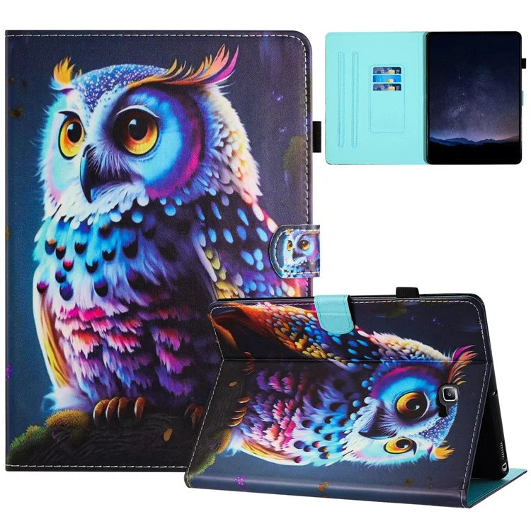 For Samsung Galaxy Tab A 10.1 (2016) T580 Folio Flip Leather Case Tablet Cover with Card Slots