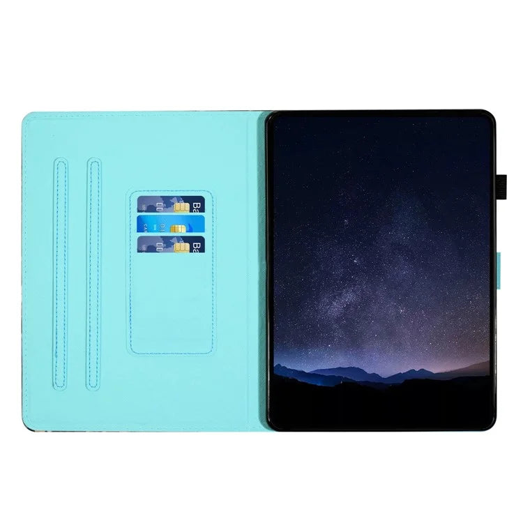 For Samsung Galaxy Tab A 10.1 (2016) T580 Folio Flip Leather Case Tablet Cover with Card Slots