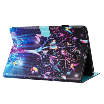 For Samsung Galaxy Tab A 10.1 (2016) T580 Folio Flip Leather Case Tablet Cover with Card Slots