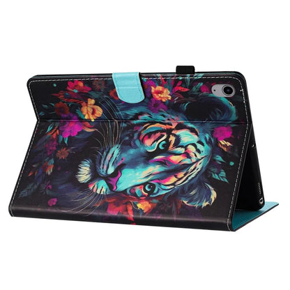 For iPad 10.9 (2022) Case Pattern Printing Full Protection PU Leather Stand Tablet Cover