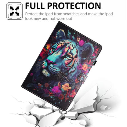 For iPad 10.9 (2022) Case Pattern Printing Full Protection PU Leather Stand Tablet Cover
