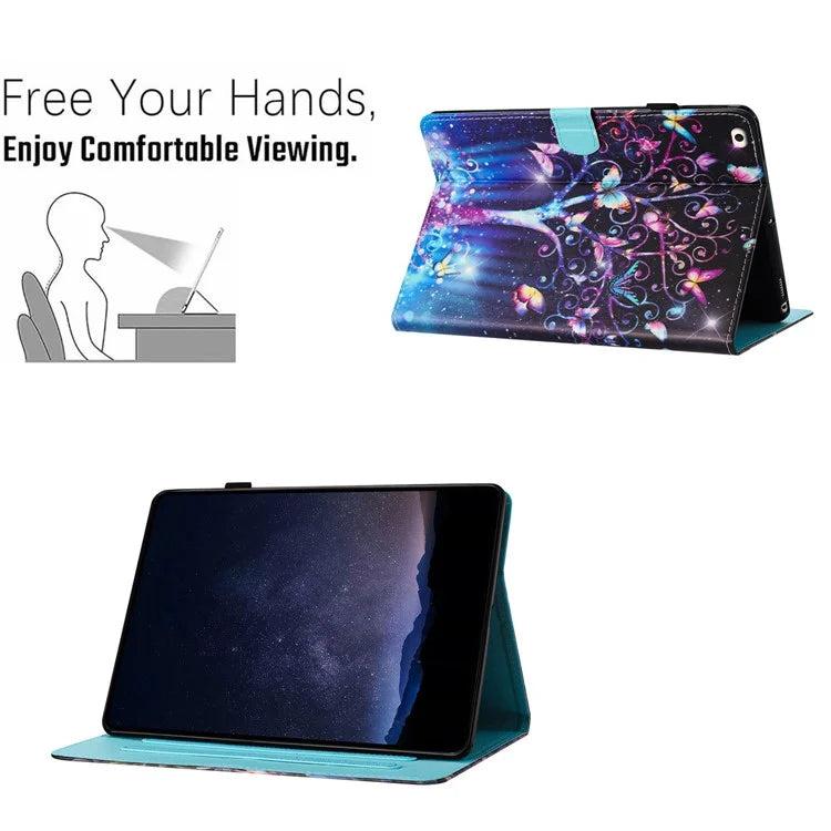 For iPad 9.7 (2017) / (2018) Leather Case Card Holder Tablet Cover