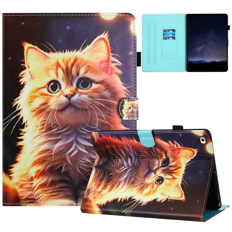 For iPad 9.7 (2017) / (2018) Leather Case Card Holder Tablet Cover