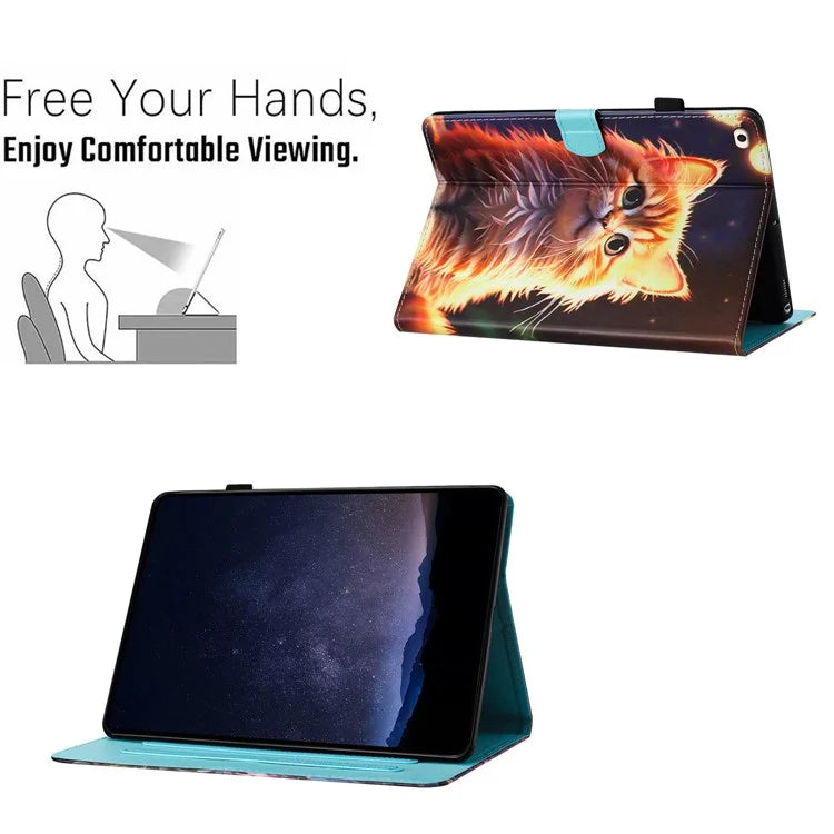 For iPad 9.7 (2017) / (2018) Leather Case Card Holder Tablet Cover