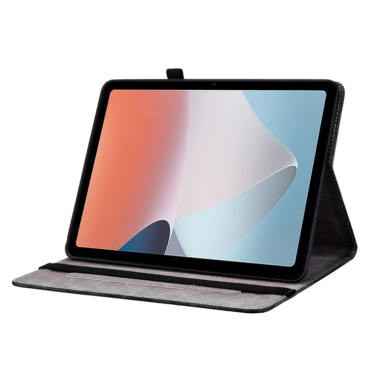 For Oppo Pad Air Case Pattern Printing Flip Stand Card Slots Tablet Shell