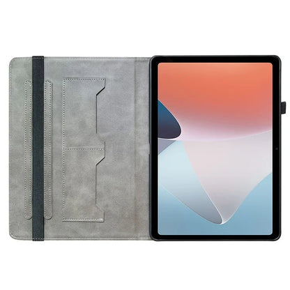 For Oppo Pad Air Case Pattern Printing Flip Stand Card Slots Tablet Shell
