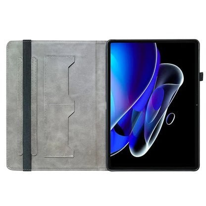 For Realme Pad X Leather Case Pattern Printing Card Holder Tablet Cover
