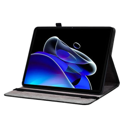 For Realme Pad X Leather Case Pattern Printing Card Holder Tablet Cover