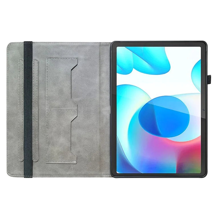 For Realme Pad Case Stand PU Leather Pattern Printed Tablet Cover